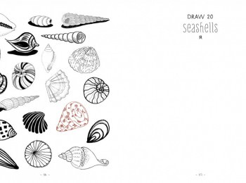 海のなかまの図案集 45種 パターン マール社 海のなかまの図案集 45種 パターン マール社