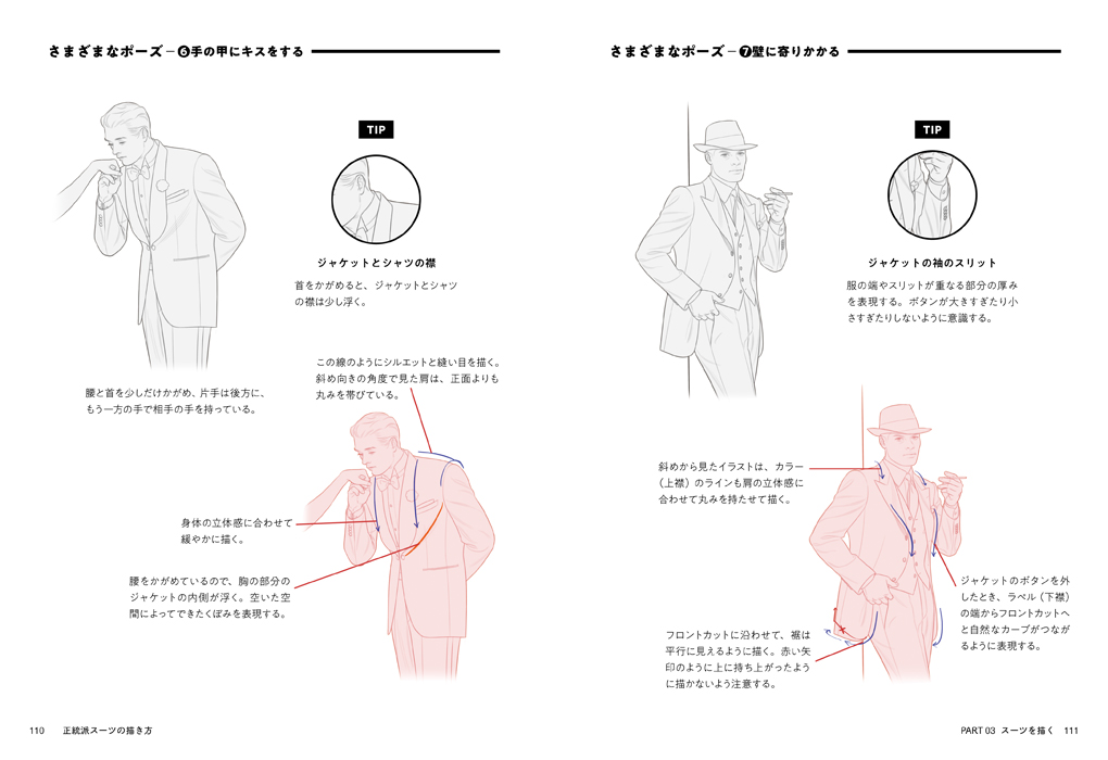 正統派スーツの描き方 マール社