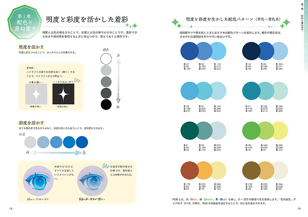 「デジタル着彩で描く きらめくモチーフ」マール社