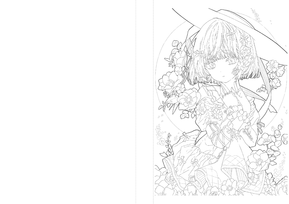「Blooming 優子鈴ぬり絵ブック」マール社