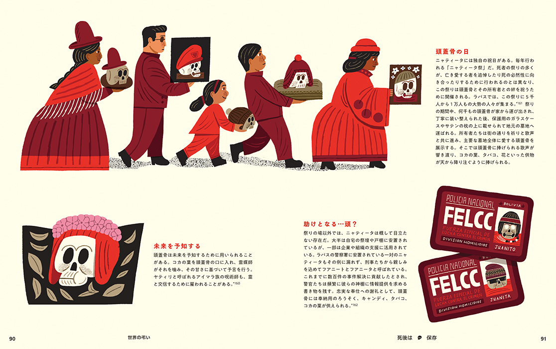 「イラストで見る 世界の弔い」マール社